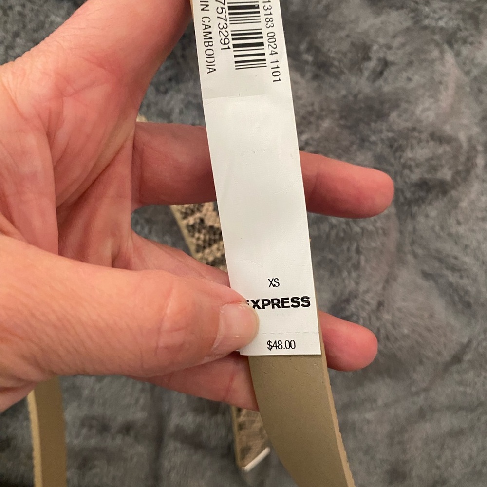 Express Snakeskin Pattern Belt